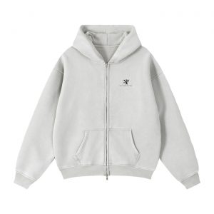 Zip-Through Boxy Fleece Hoodie