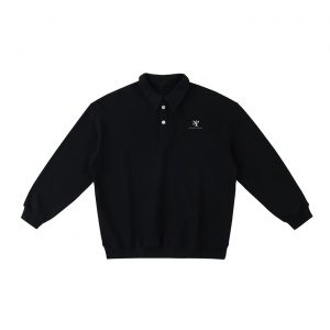 Heavyweight Polo-Collar Sweatshirt