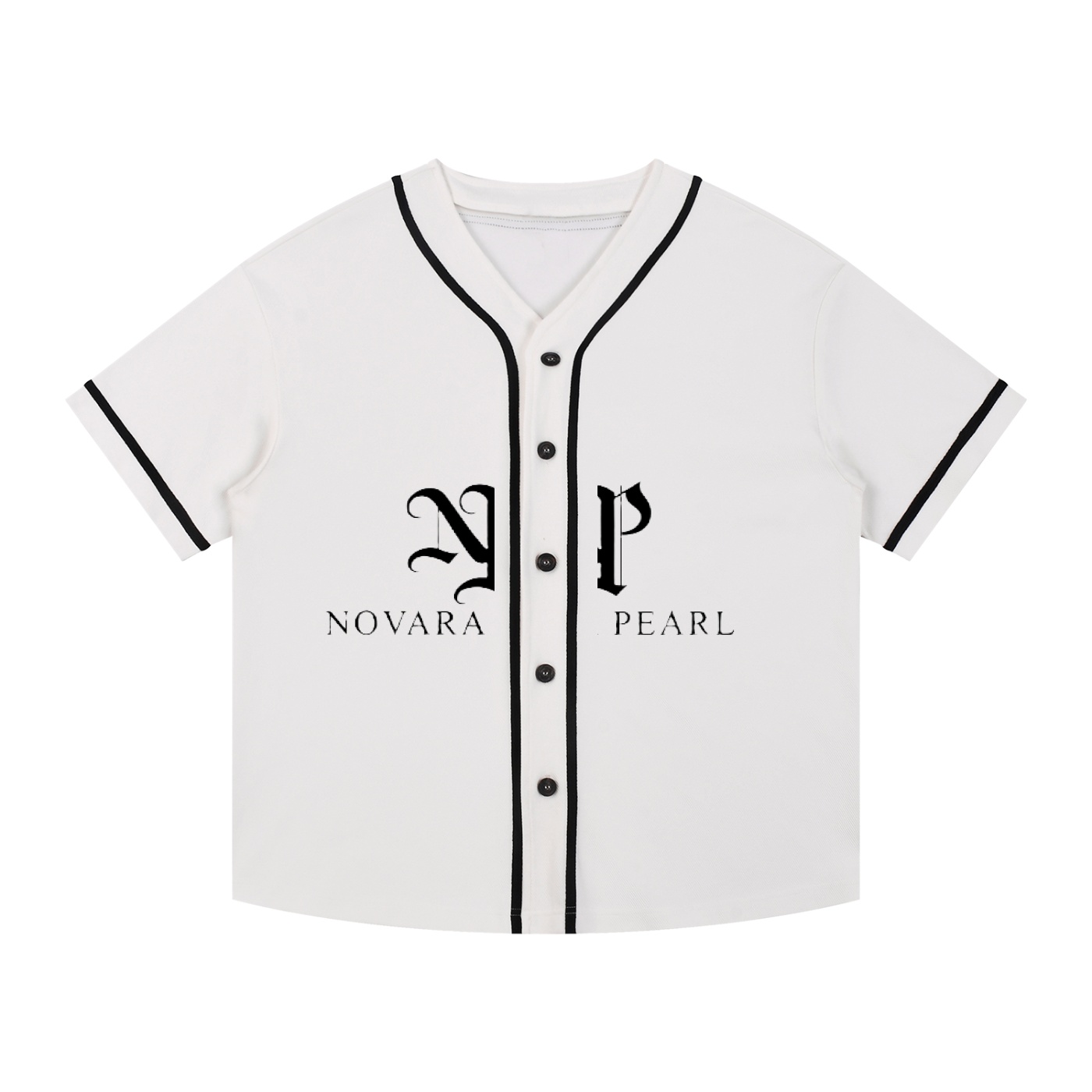 Contrast Piped Button-Up Jersey - Image 5