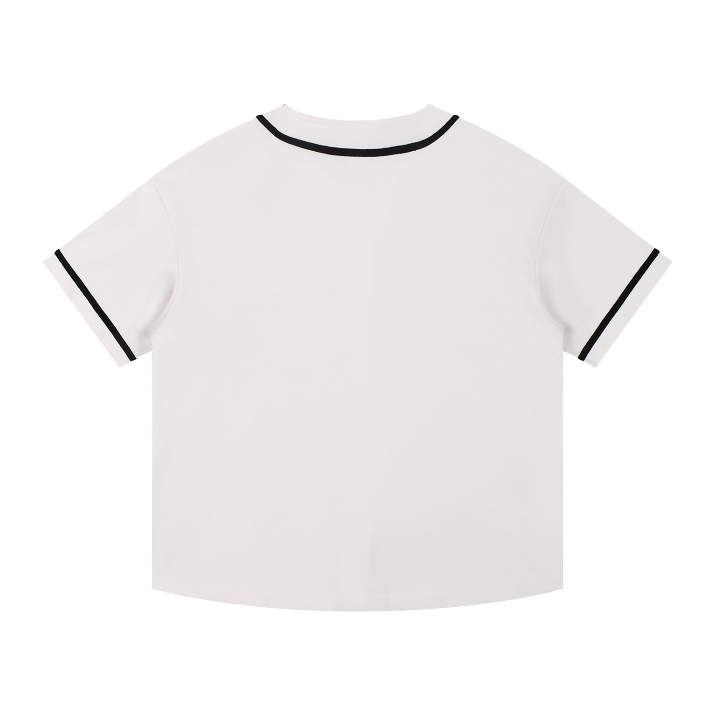Contrast Piped Button-Up Jersey - Image 6