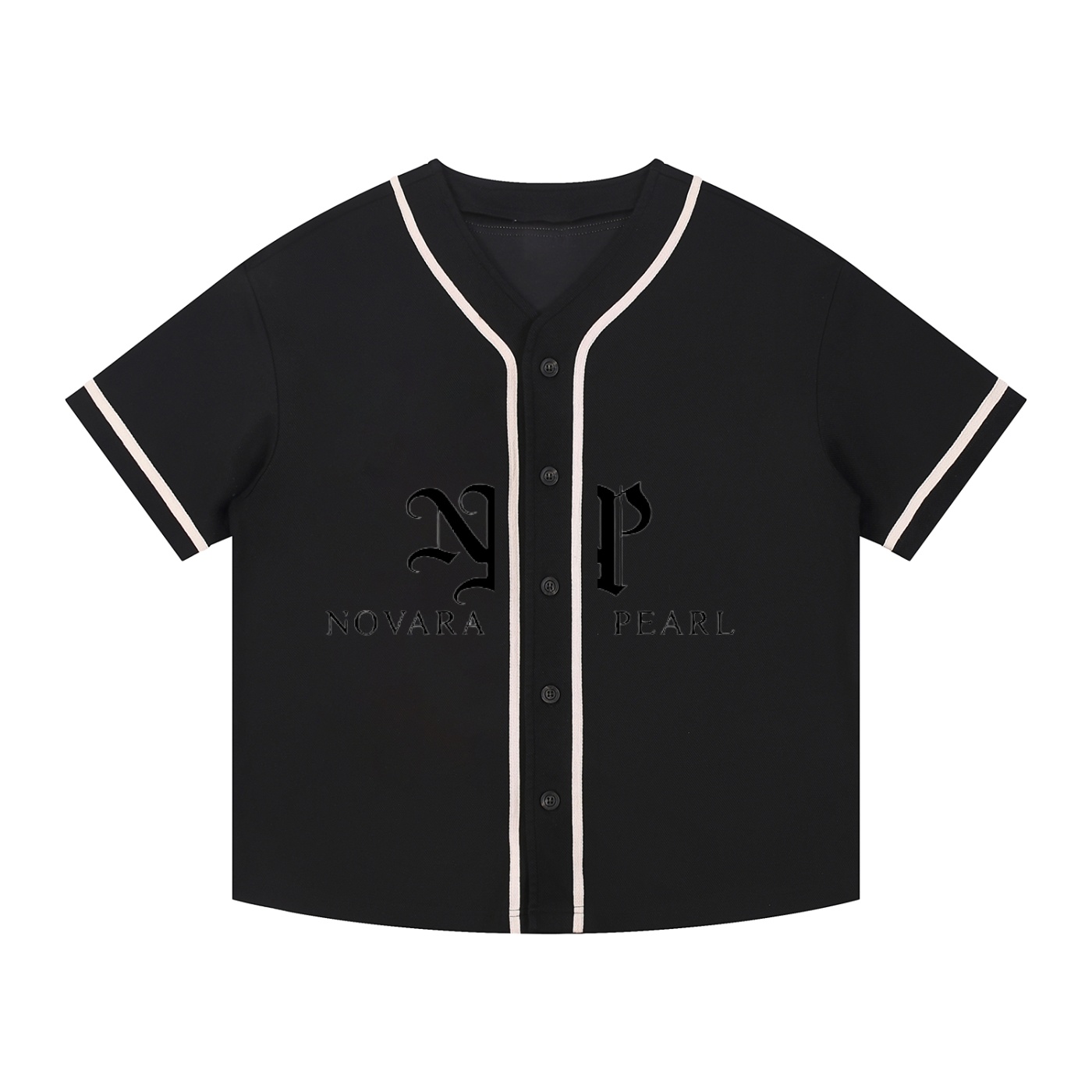Contrast Piped Button-Up Jersey - Image 7