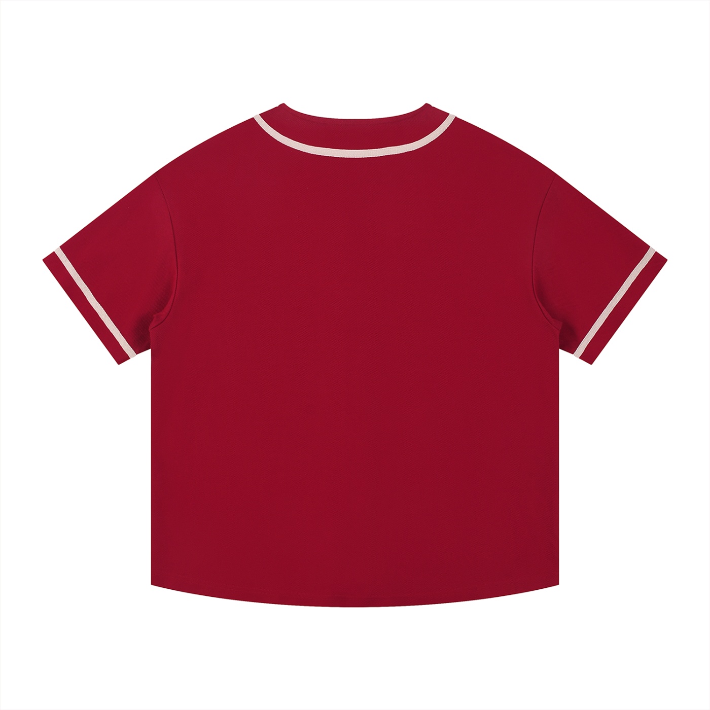 Contrast Piped Button-Up Jersey - Image 4
